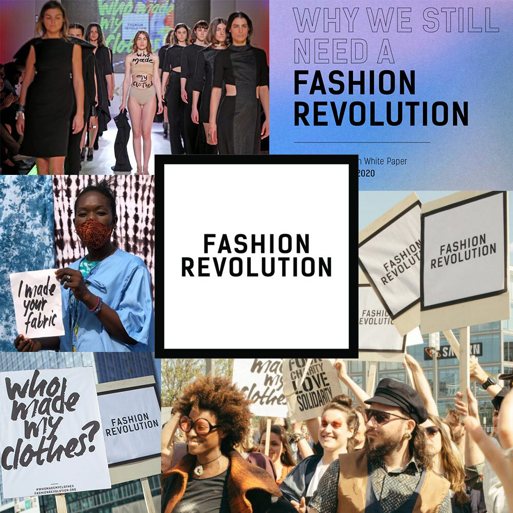 fashion revolution collage