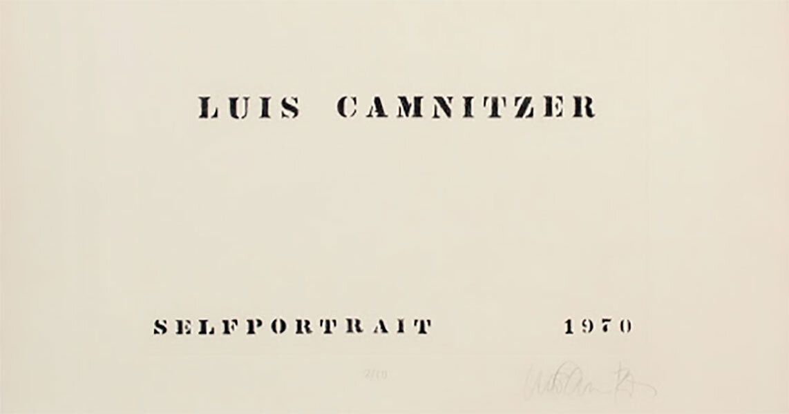 Luis Camnitzer (Selfportrait) 1968