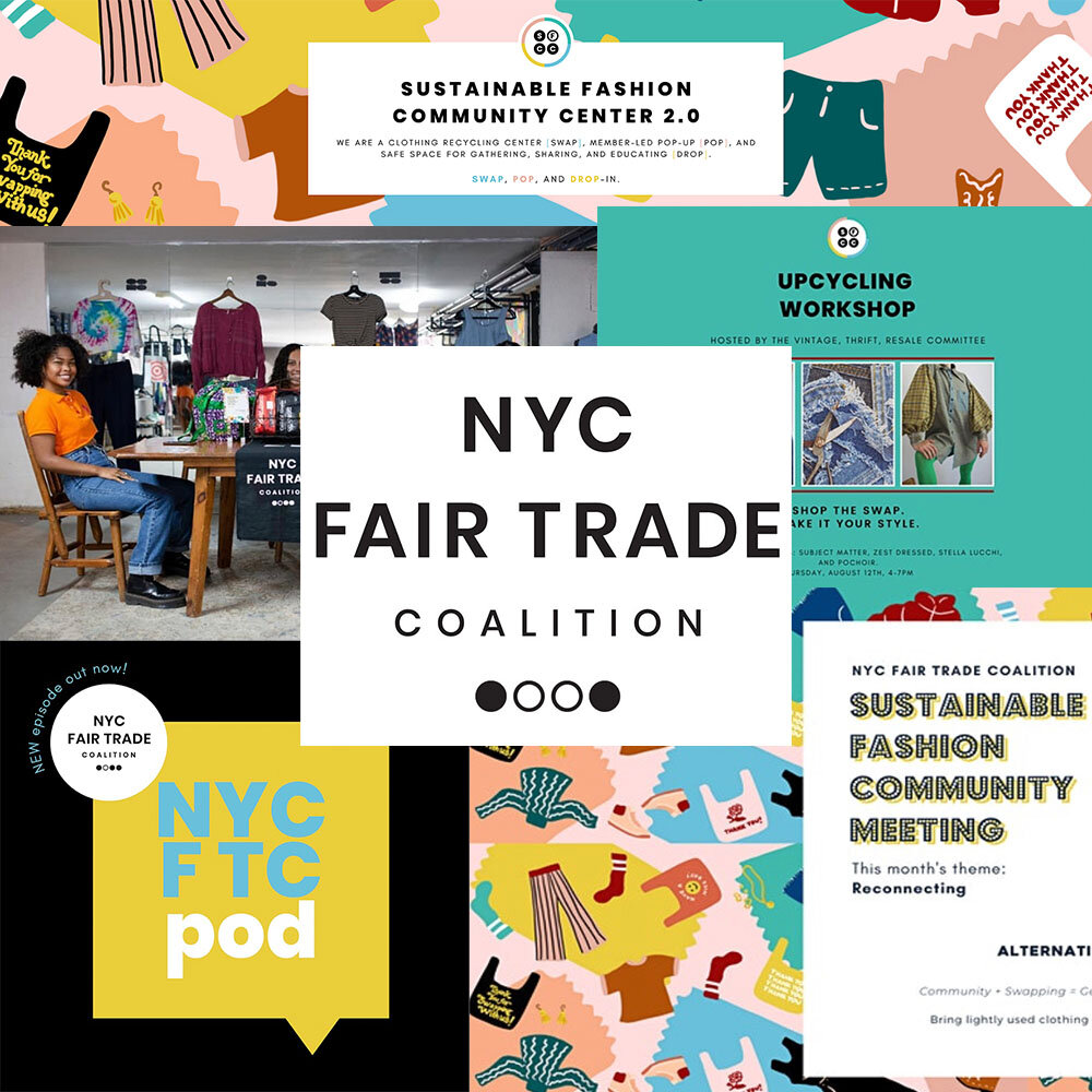 NYC fair trade coalition collage