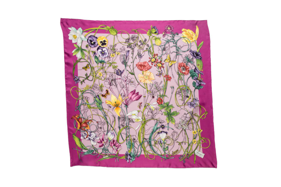 The RealReal - Silk Floral Print Scarf