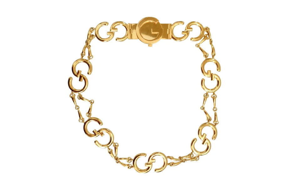 Vintage by Misty - Gucci Gold Logo Chain Belt
