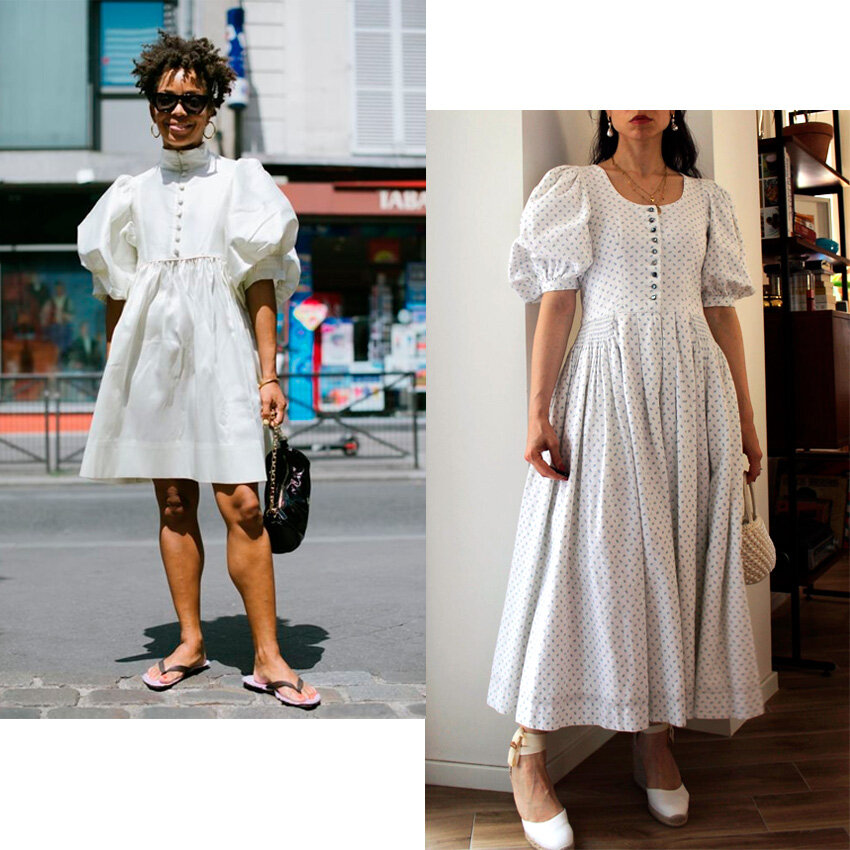 etsy-vintage-80s-puff-sleeves-white-midi-dress-2021-trend.jpg