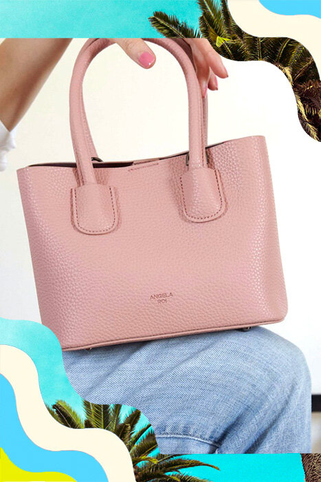 Angela Roi Cher Coral Pink Micro Handbag