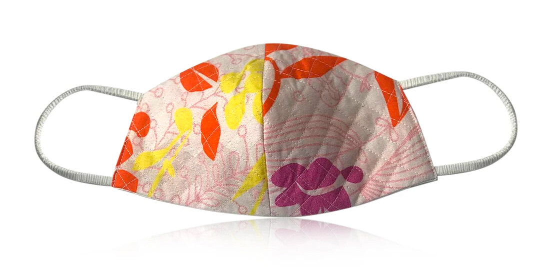 Roopa Pemmaraju - Quilted Garden Face Mask $20What we like:-Sustainably produced in Bengaluru, India, which continues to support artisans during the COVID-19 crisis-Beautiful design (+ other options available on site)-Opening for filter