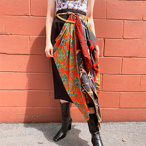 a DIY skirt inspired by dries van noten runway