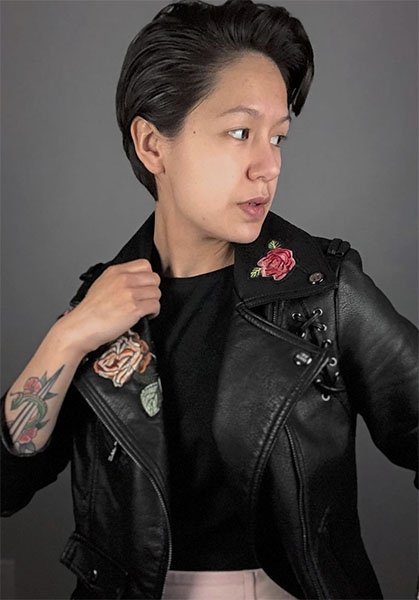 Jess of theThriftedGay has amazing androgynous style