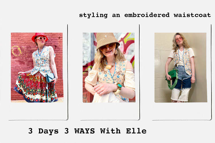 How to style an embroidered waistcoat