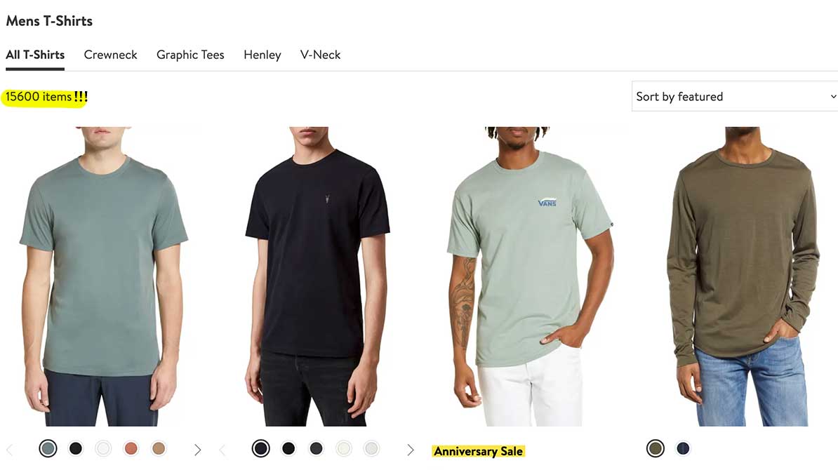 Men's t-shirts from Nordstrom online. Over 15,000 to choose from.