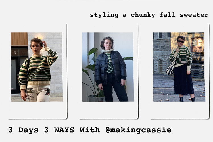 styling a chunky fall sweater