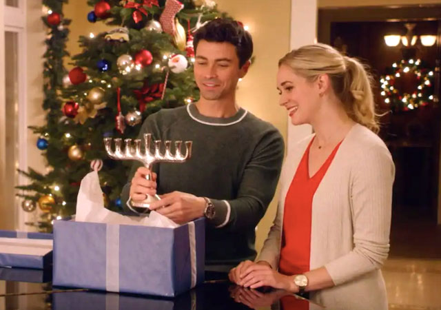 Holiday Date Hallmark Movie with Christmas and Hannukah together