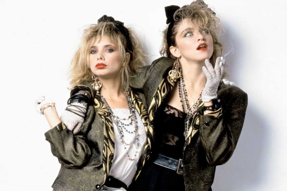 Madonna and Rosanna Arquette in Desperately Seeking Susan '80s fashion style
