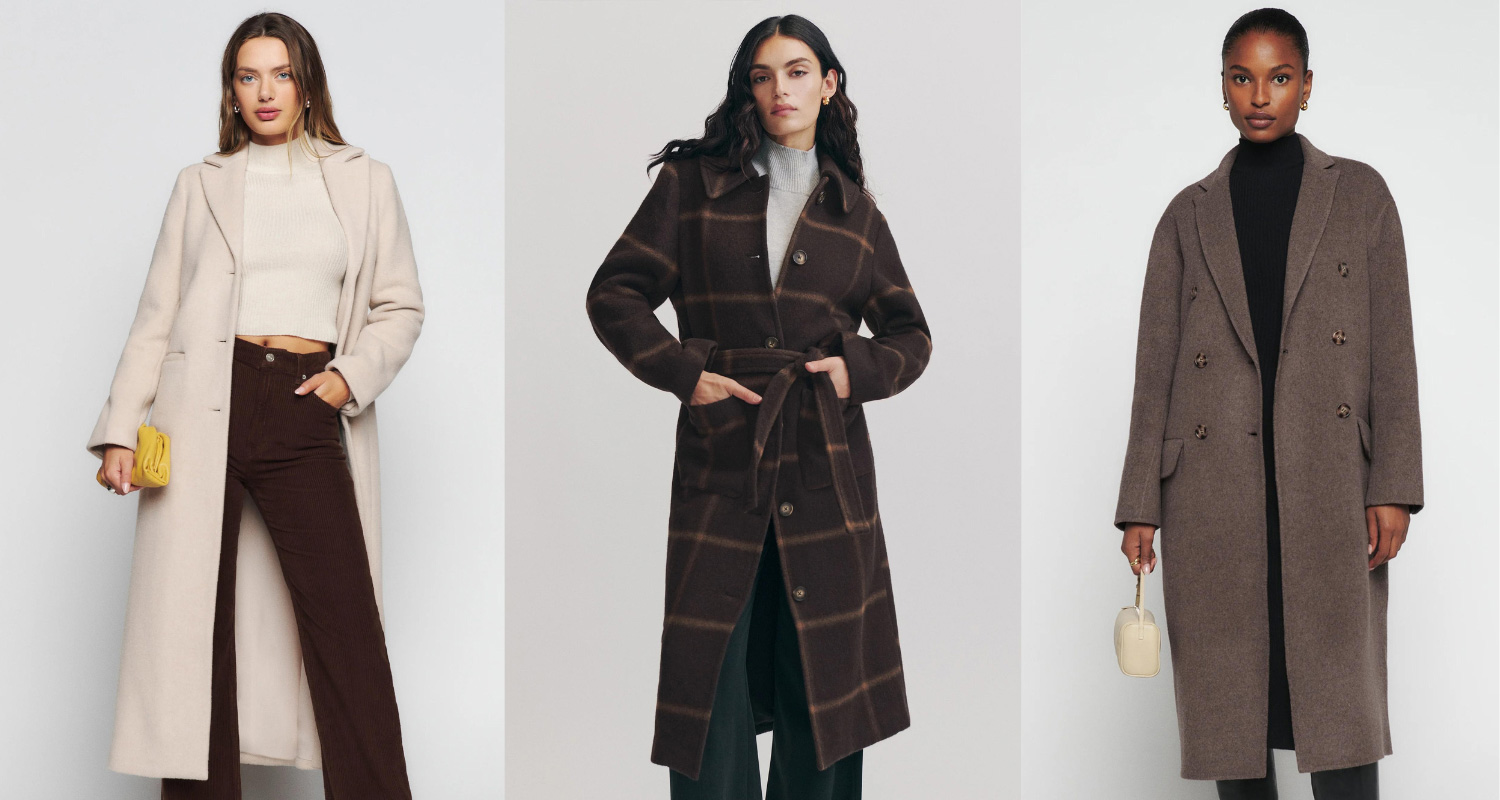 women's wool winter coats from Reformation
