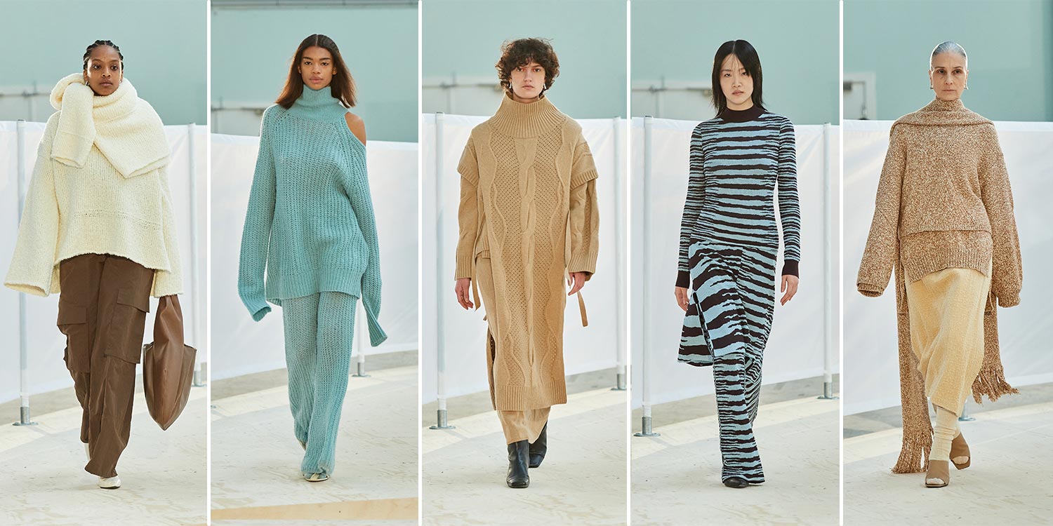 5 knitwear looks from AERON at Copenhagen Fashion Week FW23