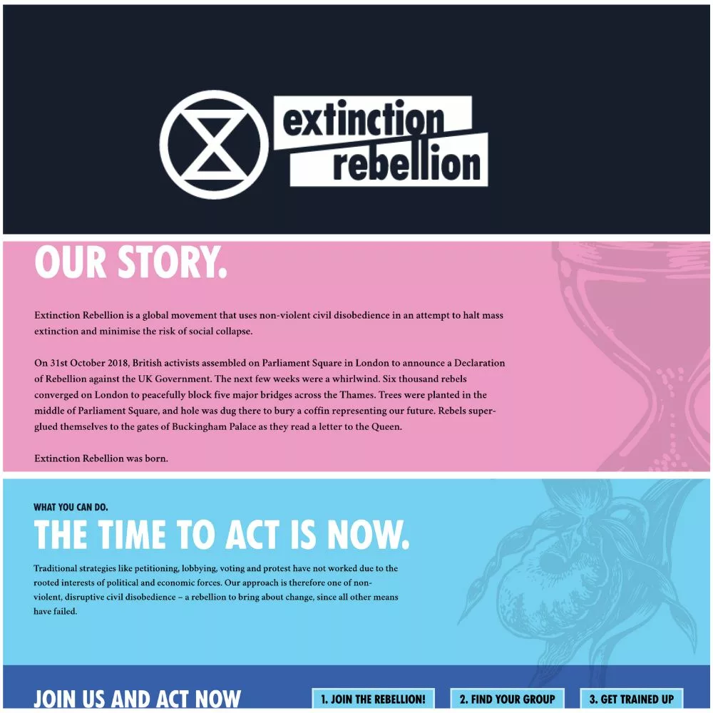 extinction rebellion collage