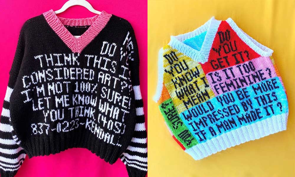 Kendall Ross sweaters ask: who gets to call it art?
