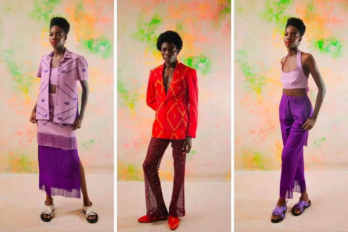 3 looks from Emmy Kasbit at Lagos Fashion Week 2023