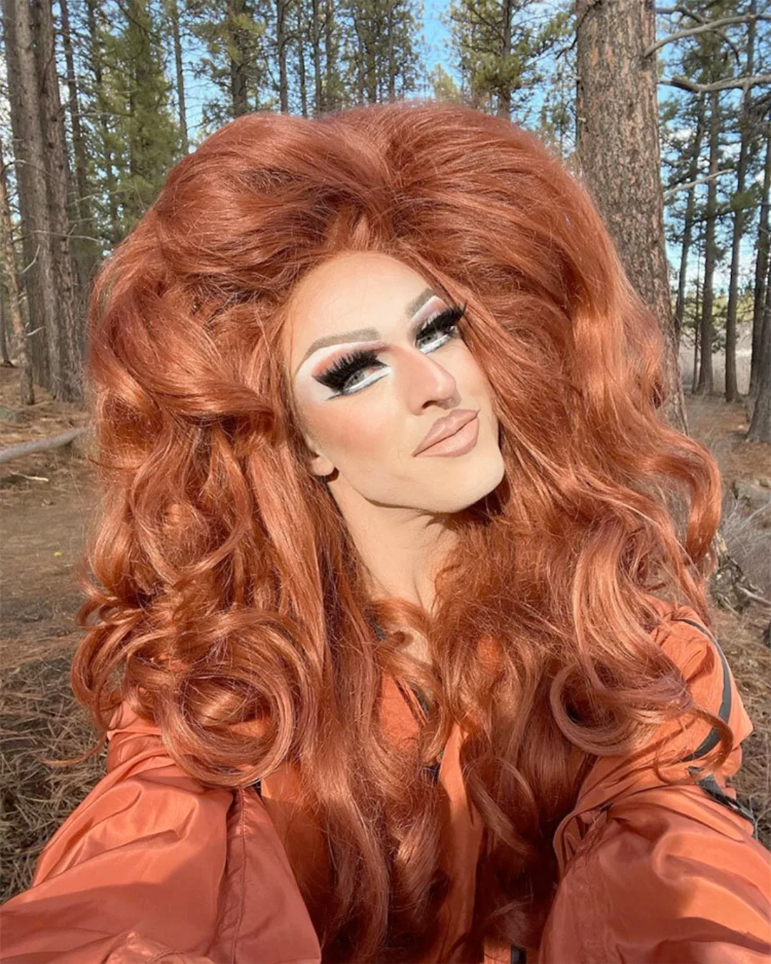 Pattie Gonia drag queen activist in the forest