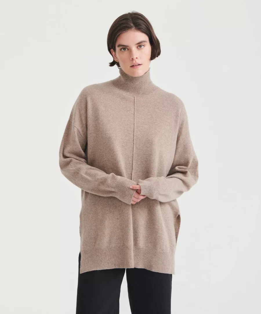 Rock Intarsia Sweater Cream - Women's Sweaters
