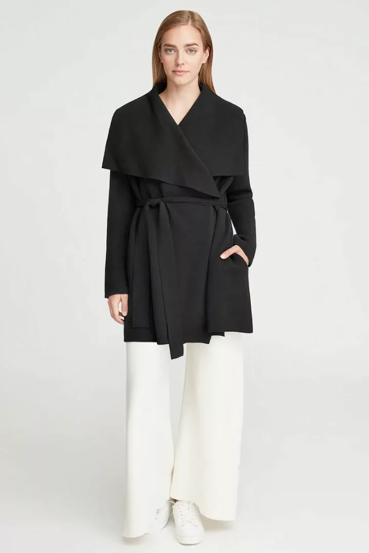 Cuyana wool cashmere sweater coat to level up your look sustainably