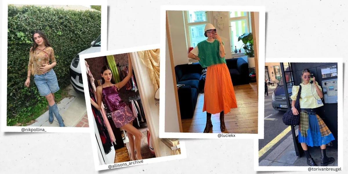 four influencers with style I admire including Nik Pollina, Allisons Archive, Lucie kx and Tori van Breugel