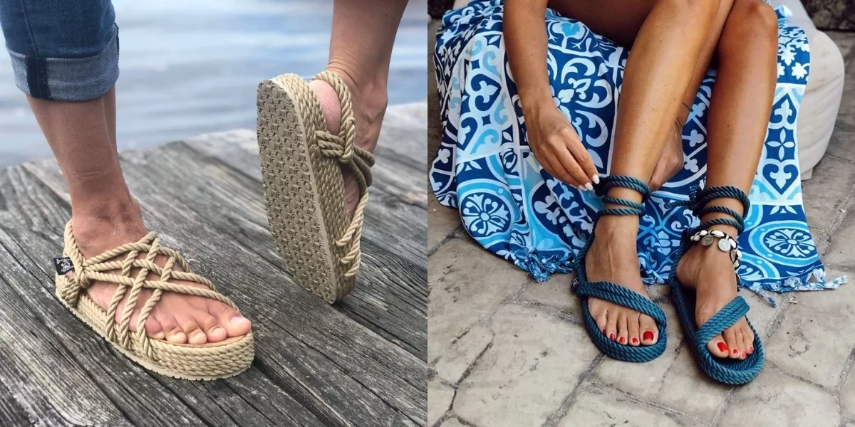 Ethical sustainable sandal brand Nomadic state of mind with rope sandals